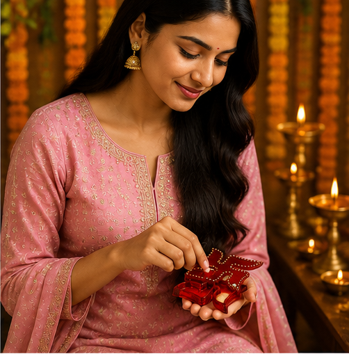 Sacred Swastik Pooja Essentials Box