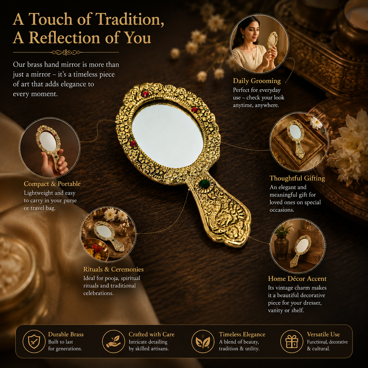 Ornamental Vanity Mirror