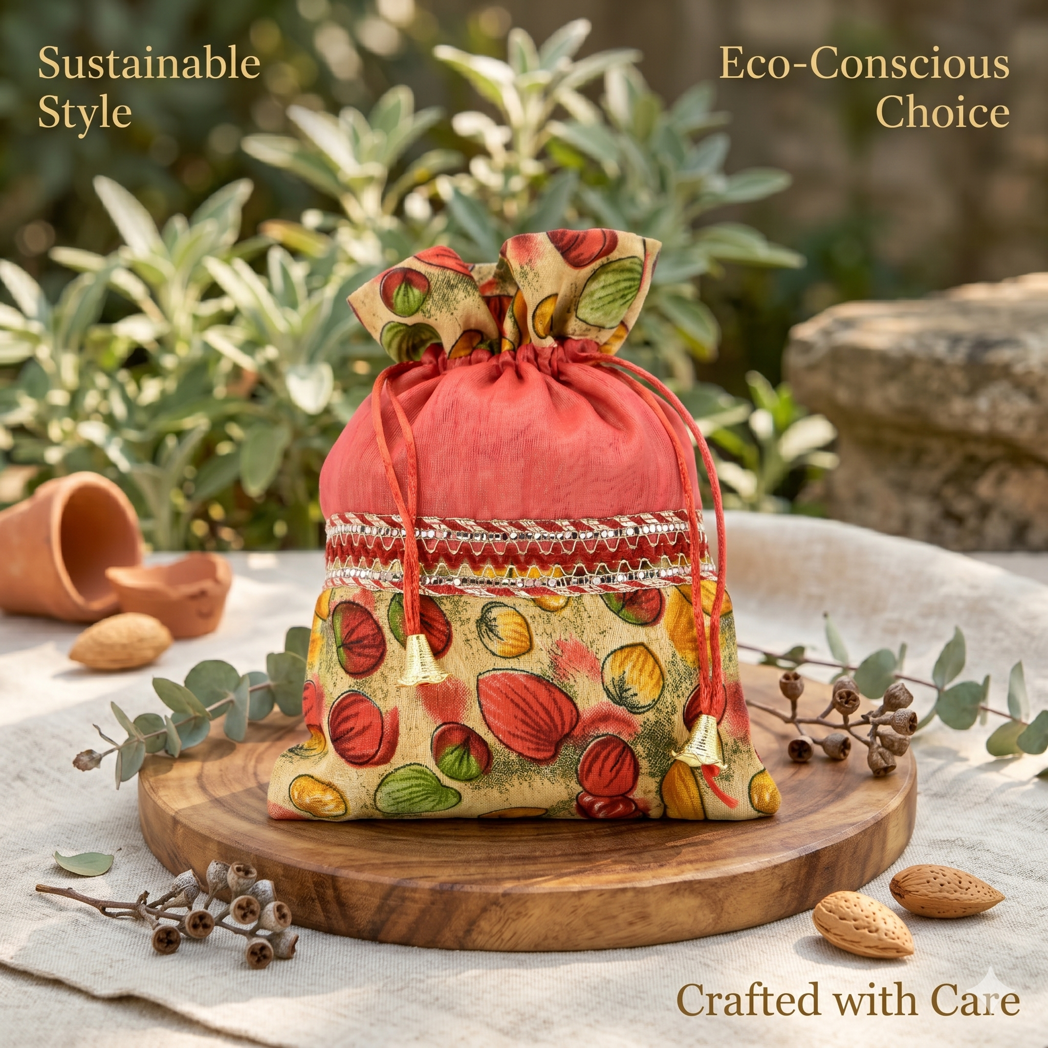 Fruity Potli Bag Traditional Drawstring Polti Bag