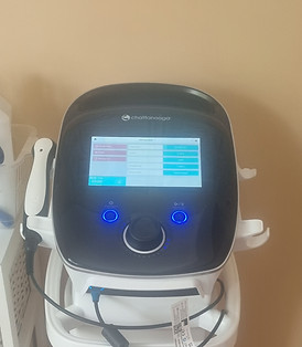 Medical massage machine with digital display and controls. SED Sports Massage equipment.