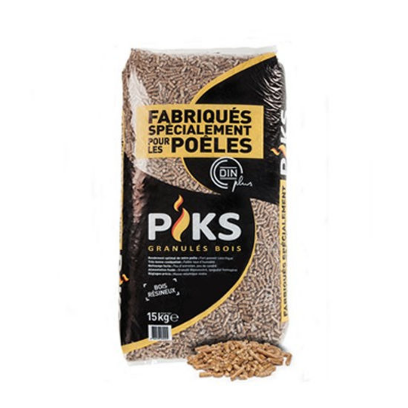 PIKS Holzpellets – Palette mit 66 Säcken à 15 kg