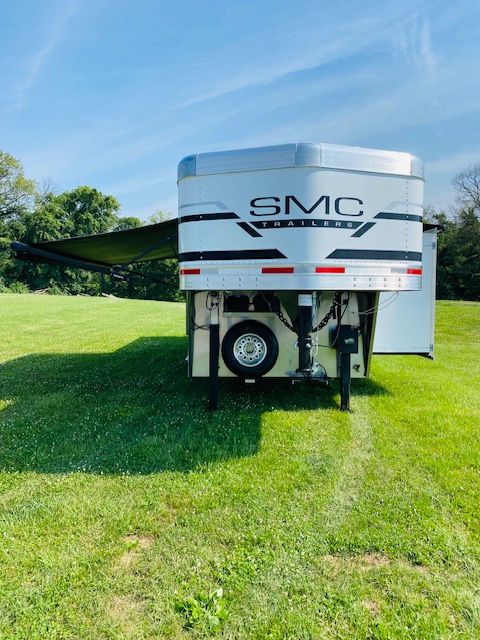 Thumbnail: New 2025 SMC Patriot P8315SRK 3 horse 8' wide 15' LQ: Stock#0259