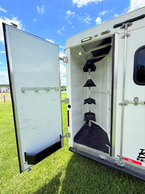 Thumbnail: Used 2018 Bison Trail Hand 4 Horse 7' Wide 8' LQ! STOCK#:7926