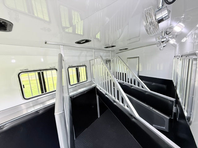 Thumbnail: New 2026 Bison Silverado 8417 8' wide 4 horse 17' LQ: Stock #3448