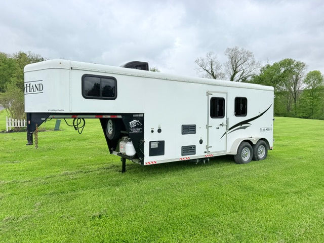 Thumbnail: Used 2016 Bison Trail Hand 2 Horse 7' Wide 6' LQ! STOCK#:5622