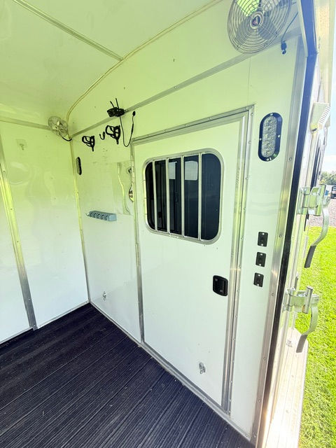 Thumbnail: Used 2016 Homesteader 2 horse straight GN side ramp: Stock#8545