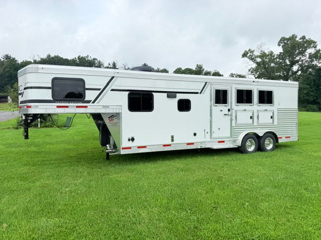 Thumbnail: New 2027 SMC Patriot 3 Horse 9' LQ 8' Wide STOCK#:0240