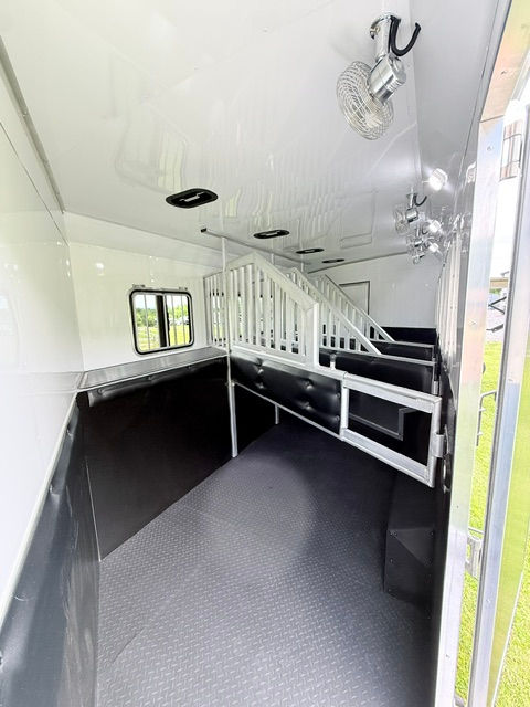 Thumbnail: New 2026 Bison Silverado 8417 8' wide 4 horse 17' LQ: Stock #3448