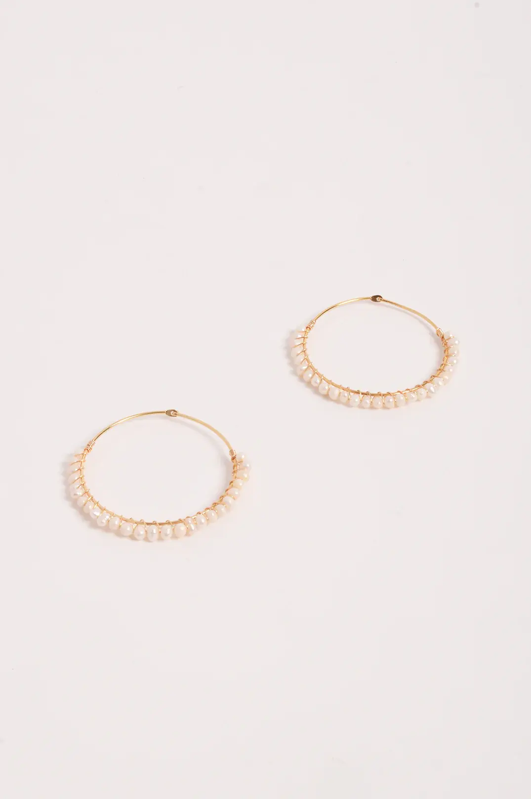 Wired Mini Pearl Hoops