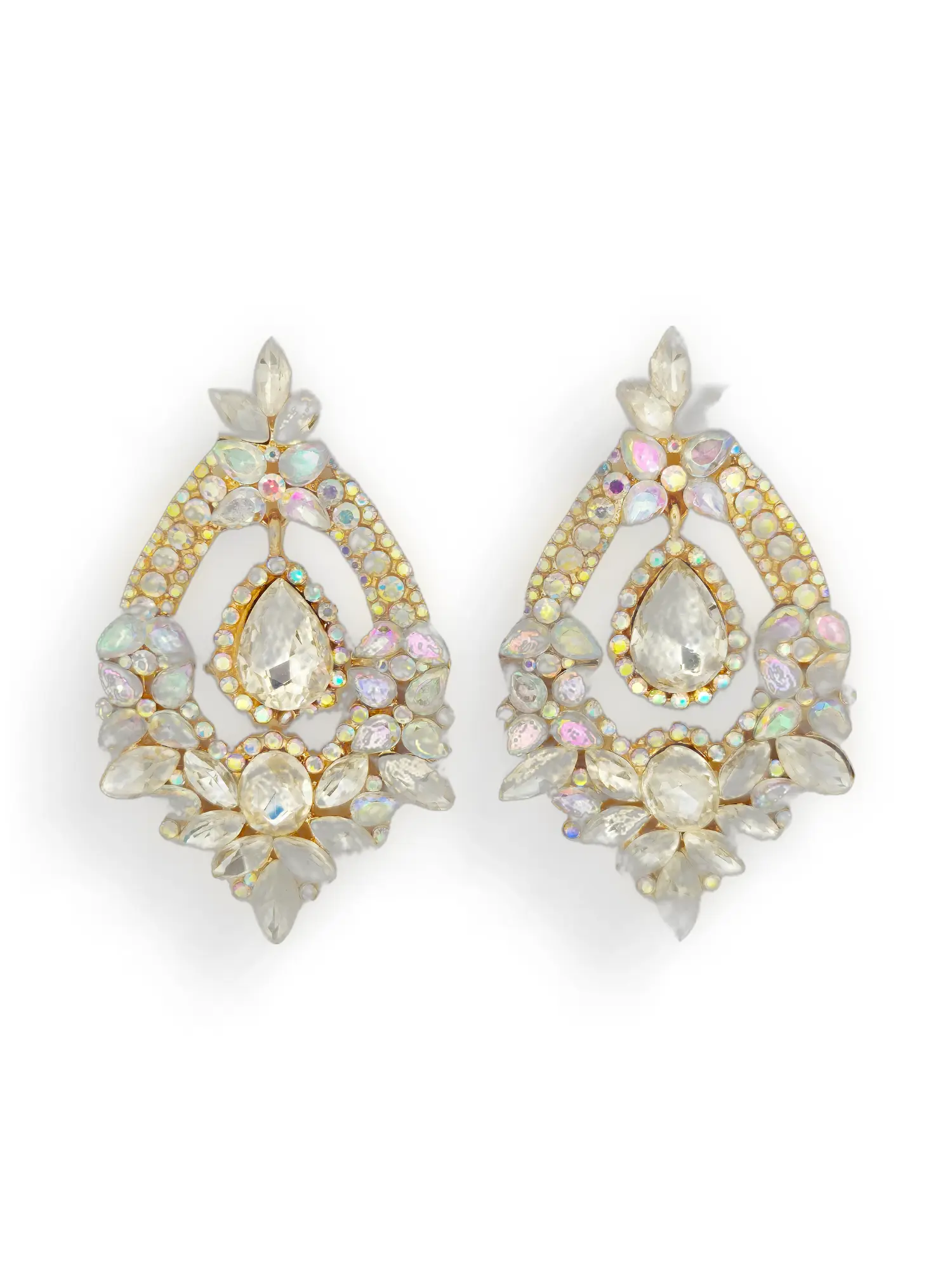 Clear Bellflower Earrings