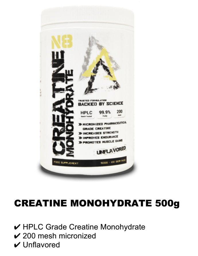 CREATINE MONOHYDRATE 500g RM60