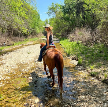 Holiday horseback riding experience at Benbrook Stables Fort Worth Texas