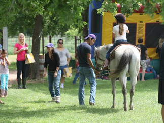 Birthday Parties and events all ages Fort Worth Texas Venue Birthday Party bounce house horseback riding