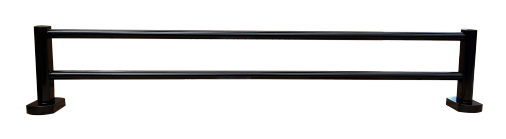 Towel Rail Double Black
