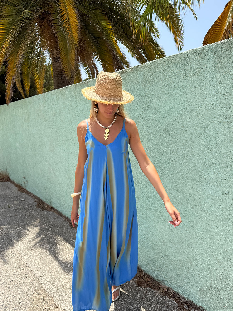 Thumbnail: Jumpsuit Abstract in Blue