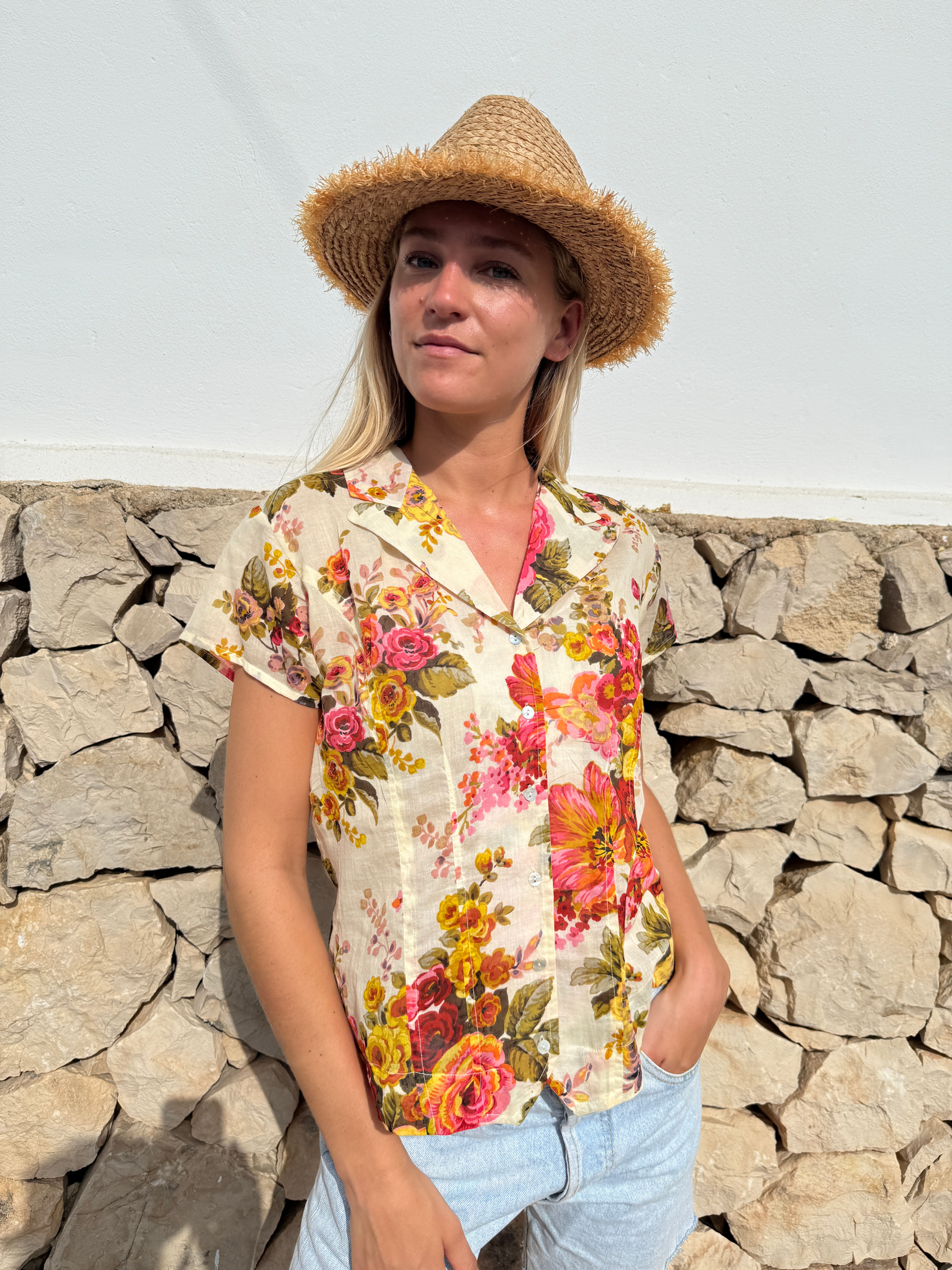 Rever Blouse in Retro Rose