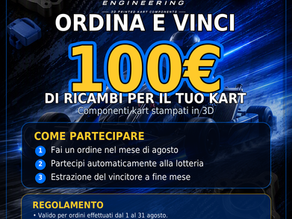 🏁 Concorso di Agosto Rodj Engineering: vinci 100€ di ricambi per il tuo kart!