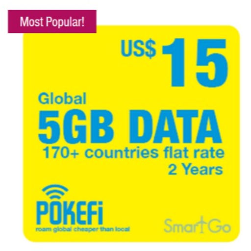 5GB追加モバイルデータ グローバル<170ヶ国対応> | pokefijp