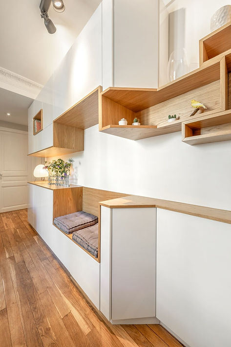 Meuble sur mesure Amenagement EntreeFlorence Ancillon architecte interieur paris