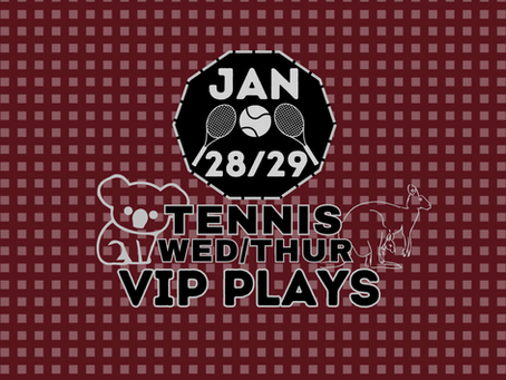 Tennis Picks 1/28 & 1/29