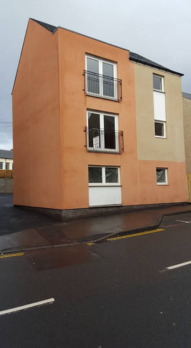 completed new build, conservation area, 3 level flats, modern concept design, project management, site management, programme, on budget