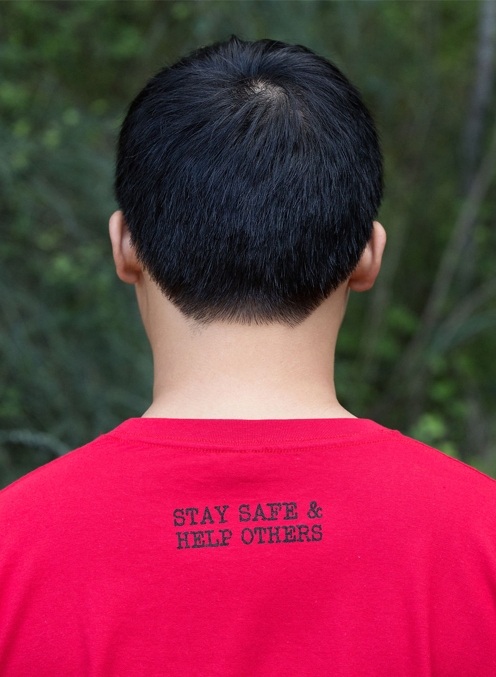 Thumbnail: Printed T shirt "Stay Safe & Help Others"