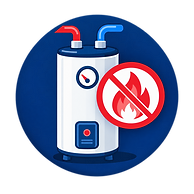 Broke water heater