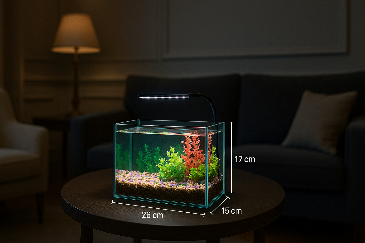 ACUARIO DISCUS AQUA, 26X15X17 CM (4MM)