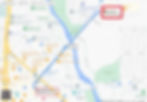 A Google map of the Fort Collins Brewery Trail showing how to walk to New Belgium Brewing