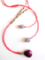 Collier Lovelink avec goutte en rubizoite