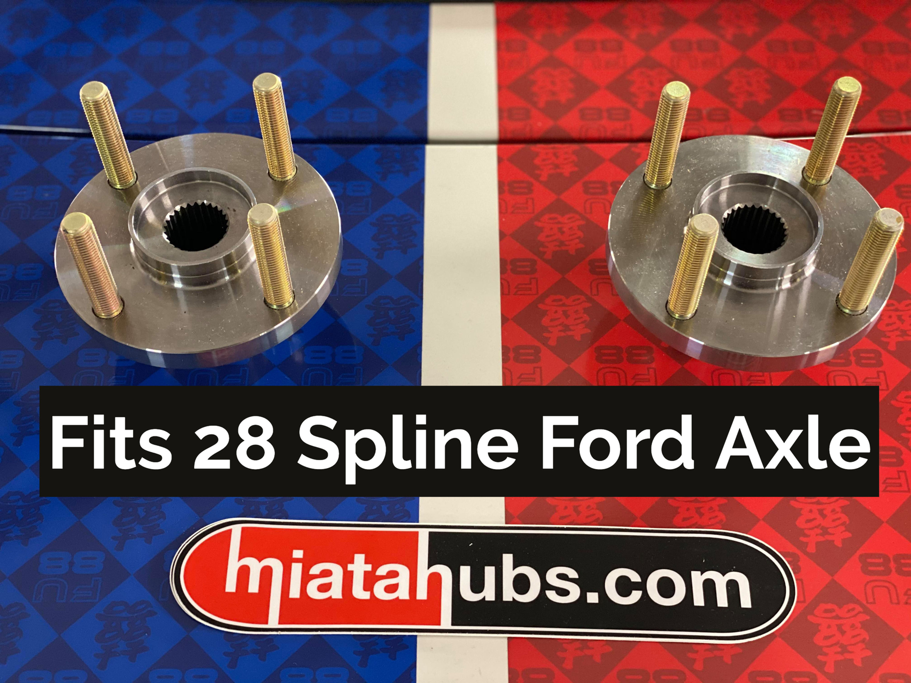 V8 Miata 28 Spline Billet Rear Hubs NA/NB