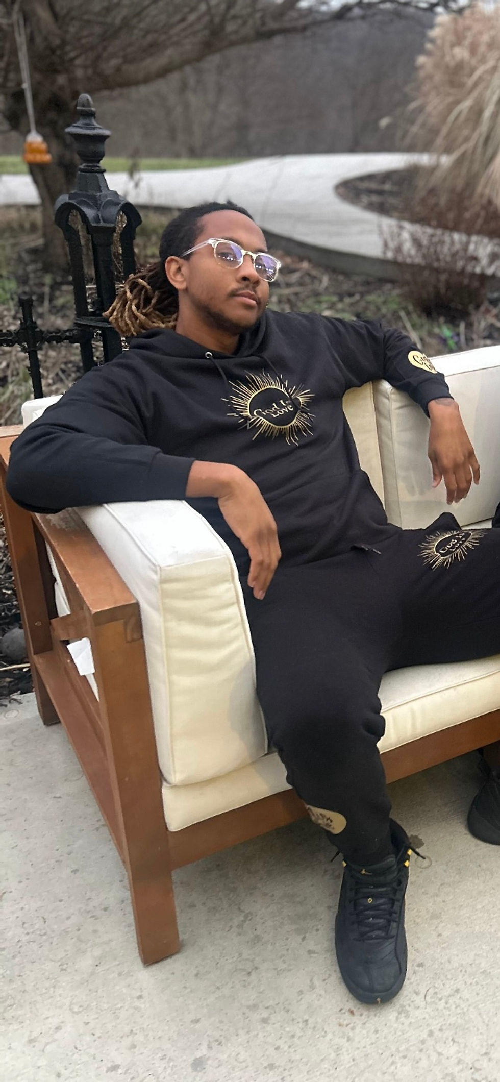 Thumbnail: God is Love Sun Logo Hoodie Sweatsuit