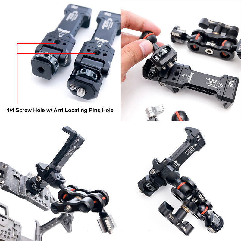 Thumbnail: VLOGGER METAL PHONE HOLDER (COLD SHOE ARCA 360 ROTATABLE PHONE MOUNT) *1/4 SCREW