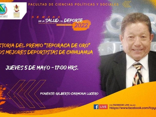 "Historia del premio Teporaca".- conferencia impartida por Gilberto Carmona