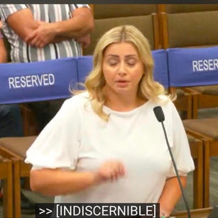 Aneta Krpekyan at Glendale City Council.