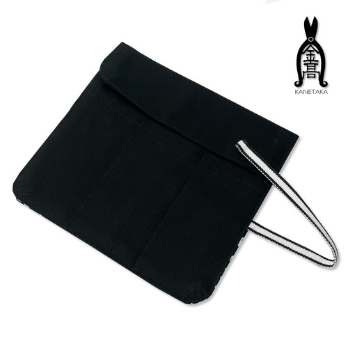 花鋏ケース ポケット付き 花柄(ブラック) KAP-003 | 金高刃物老舗