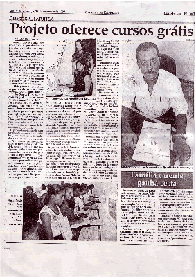 Projeto Oferece Cursos Grátis