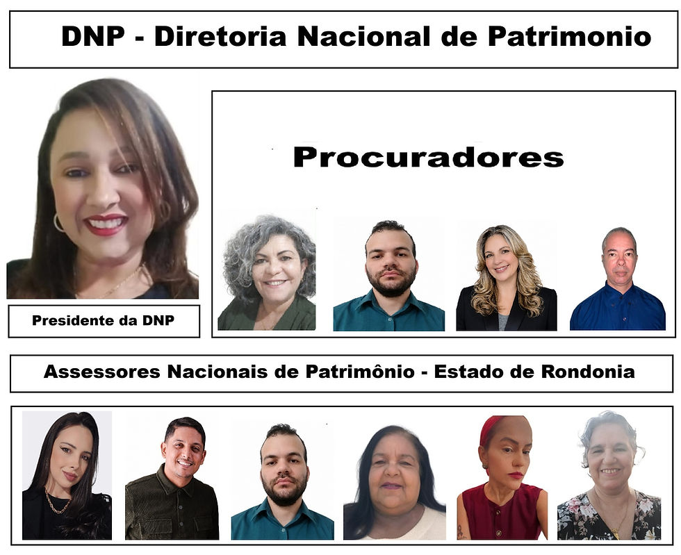 DNP - Diretoria Nacional de Patrimônio, com seus procuradores e assessores, preparada para organização dos terrenos e áreas de terra necessários para implantação do projeto no Estado de Rondônia