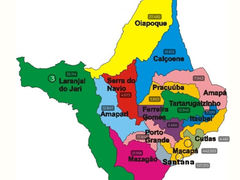 Distribuição das Sedes Regionais do Projeto Social do Cidadão no Estado do Amapá.