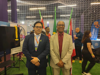 Jomateleno dos Santos Teixeira, participa da abertura da COB EXPO - 2025, representando o ECES - Esporte Clube Elo Social.