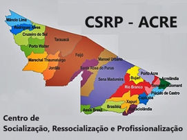 Municípios do Acre que poderão receber uma sede do Projeto CSRP - Elo Social
