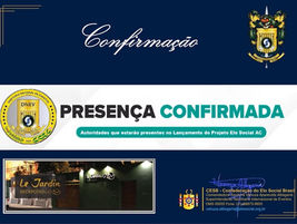 Autoridades municipais do Estado de Alagoas, que já confirmaram a presença nas solenidades de outorga de Títulos de Comendadores e Embaixadoras da Ordem do Mérito do Elo Social e jantar solene.