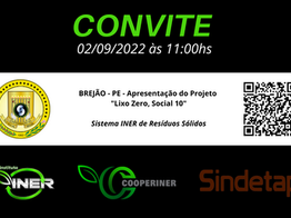 Brejão - PE, Agenda Pública de Apresentação do Projeto “Lixo Zero, Social 10”
