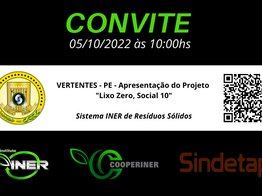 Vertentes - PE, Agenda Pública de Apresentação do Projeto “Lixo Zero, Social 10”
