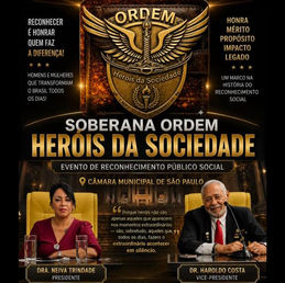 Soberana Ordem dos Heróis da Sociedade, da seus primeiros passos e mostra seu grande potencial para com a valorização de personalidades.