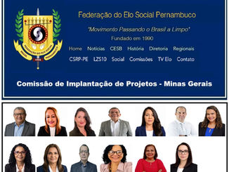 Comissão de Implantação de Projetos do Elo Social no Estado de Pernambuco - Pronta para atuar nas solenidades oficiais de lançamento dos projetos.