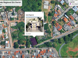 Telma Rufino Alves, administradora regional da Cidade Satélite de Arniqueria, rebe Elo Social em audiência, para apresentação do terreno que sediará uma das 11 (onze) sedes regionais do DF