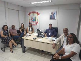 Jomateleno dos santos Teixeira, faz apresentação pessoal na Secretaria de Administração Penitenciaria e Ressocialização da Bahia 