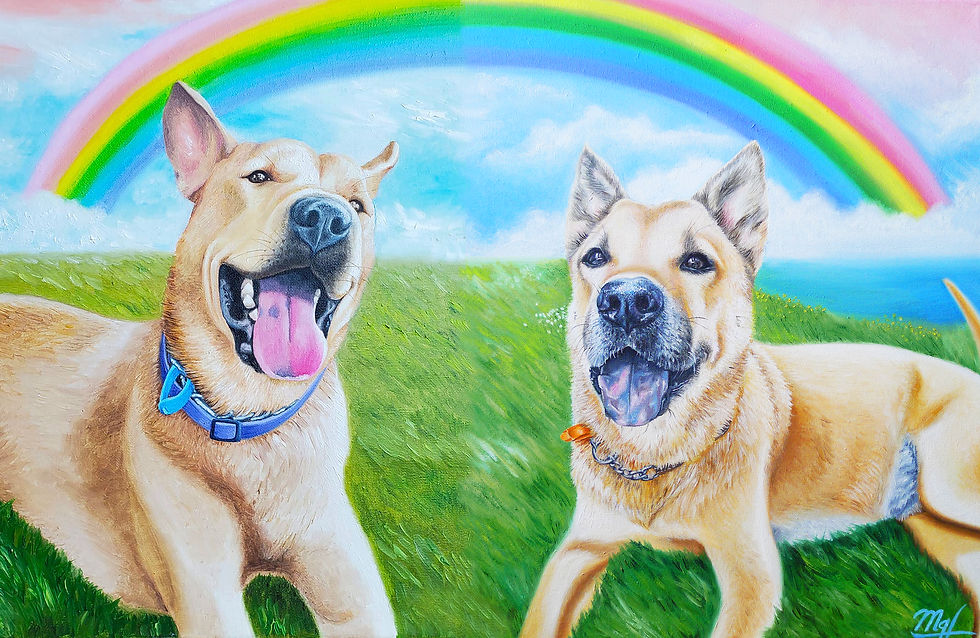 Rainbow Bridge in Heaven (Lak Lak & Hou Hou)