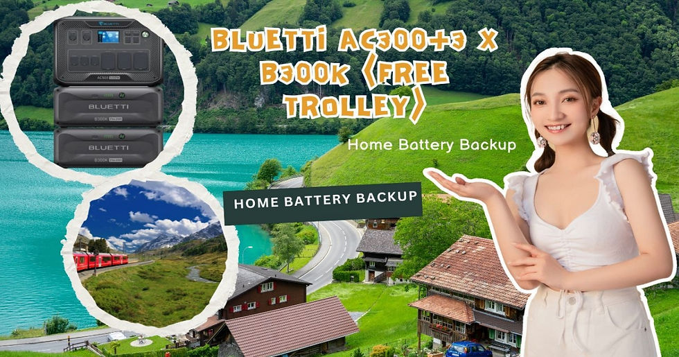 BLUETTI AC300+3 x B300K (Free Trolley) | Home Battery Backup